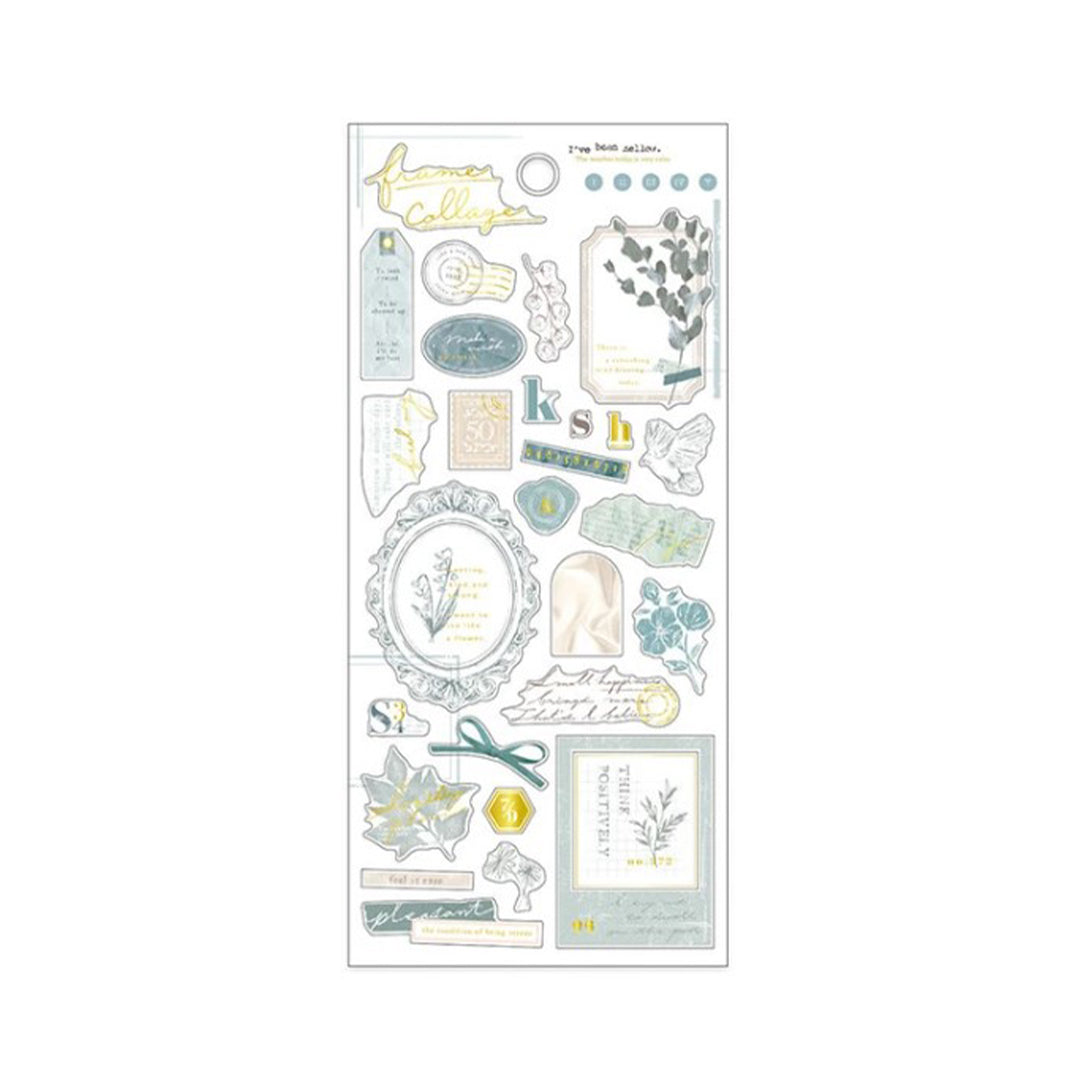 Mind Wave Stickers Frame Collage Green