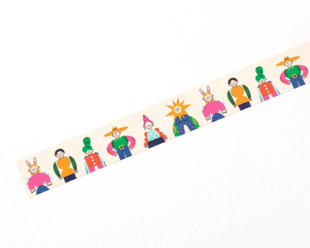 Whimsical People Washi Tape