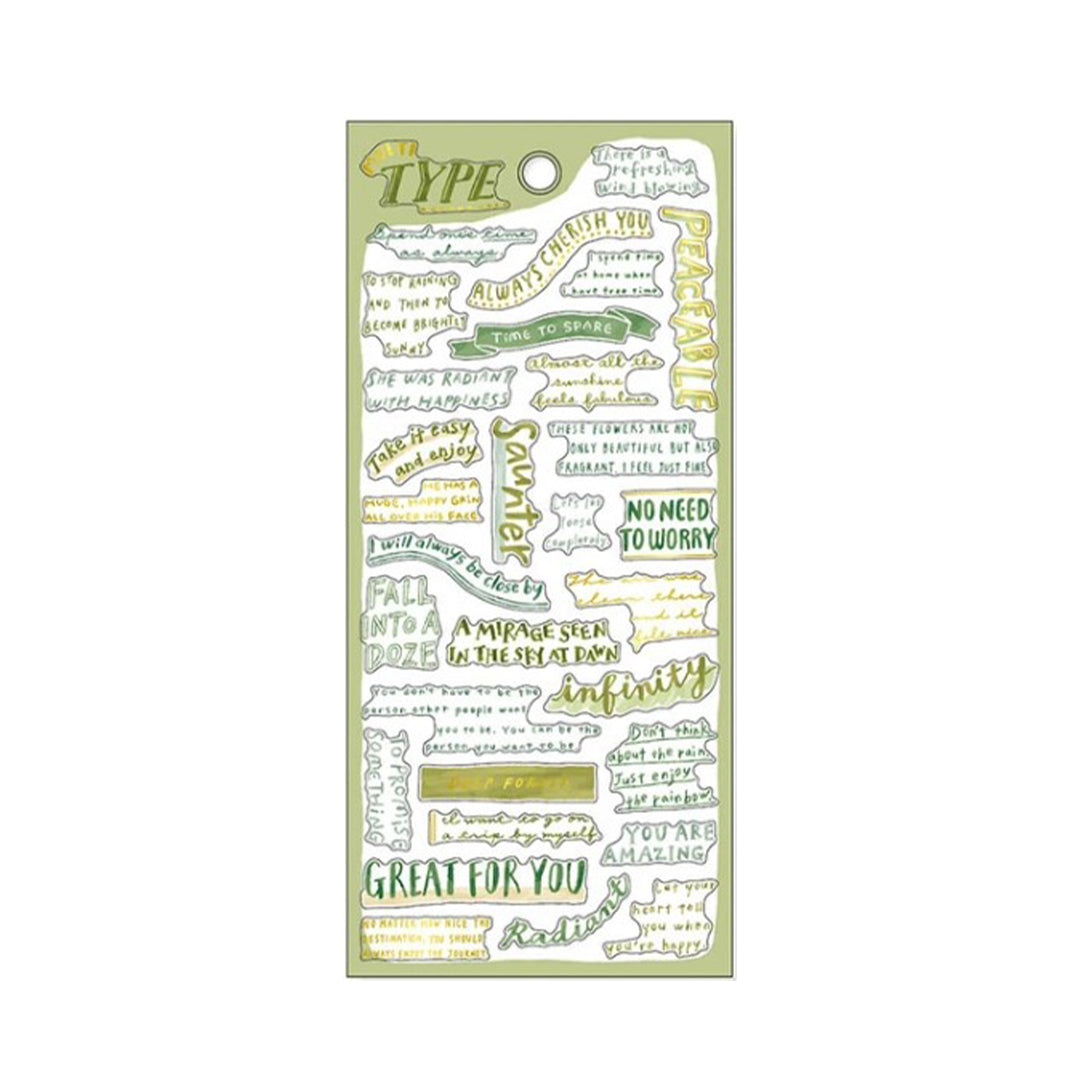 Mind Wave Stickers Type Green