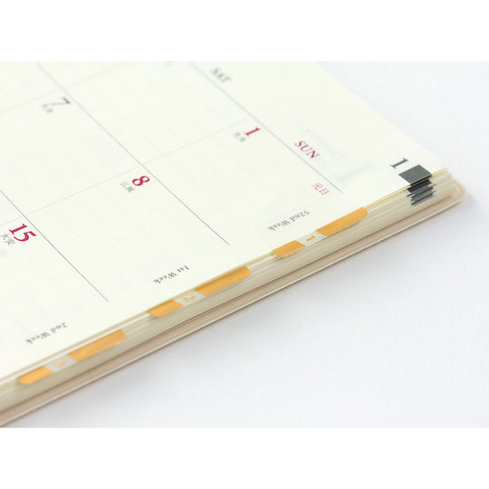 Midori Index Label Chiratto Number Gold