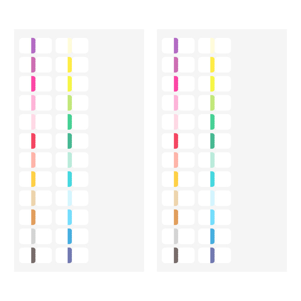 Midori Index Label Chiratto 24 colors Vivid