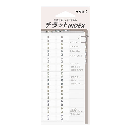 Index Label <S> Chiratto Numbers Gray