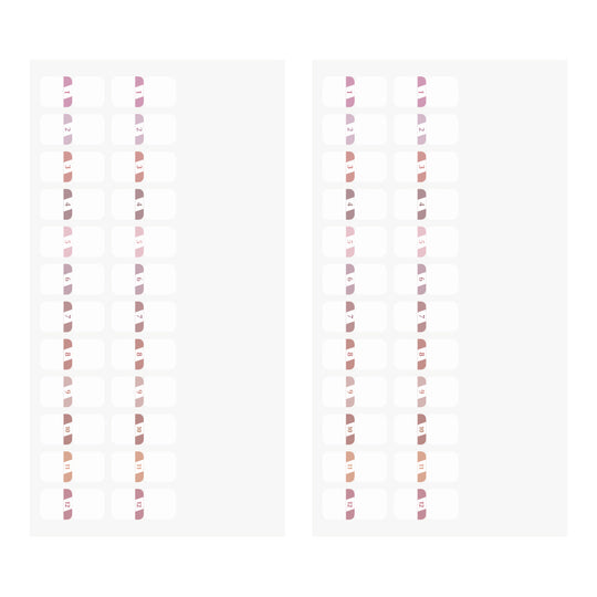 Index Label <S> Chiratto Numbers Pink