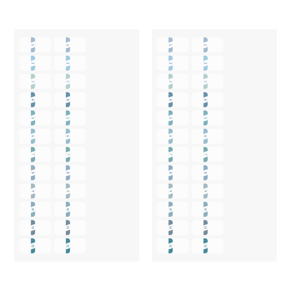 Index Label <S> Chiratto Numbers Blue