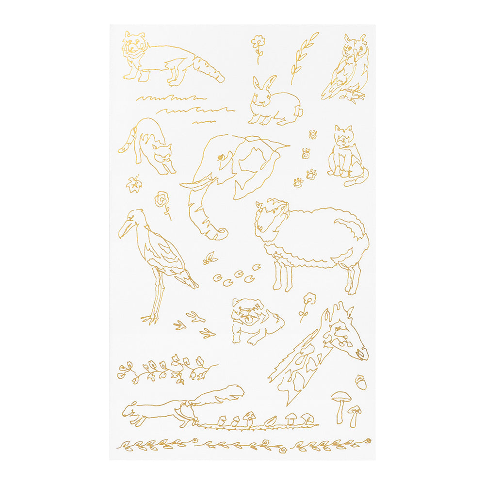 Midori Transfer Sticker Foil 2619 Land animals