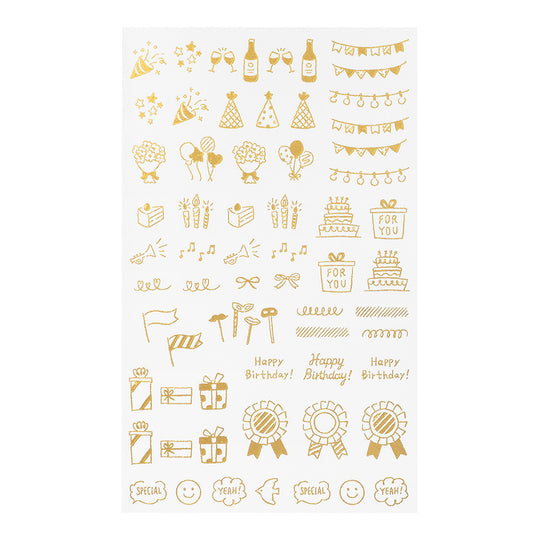Midori Transfer Sticker Foil 2622 Celebratory pattern