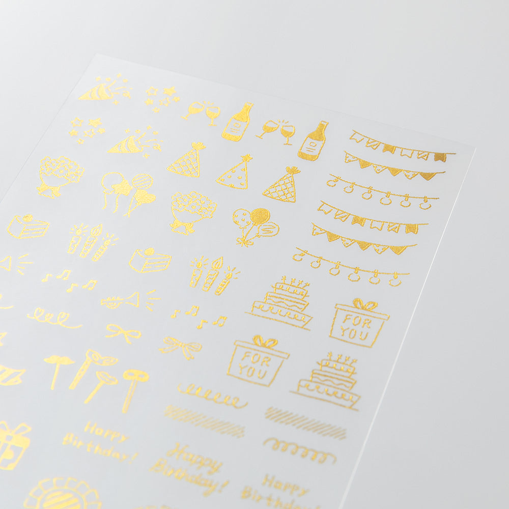 Midori Transfer Sticker Foil 2622 Celebratory pattern