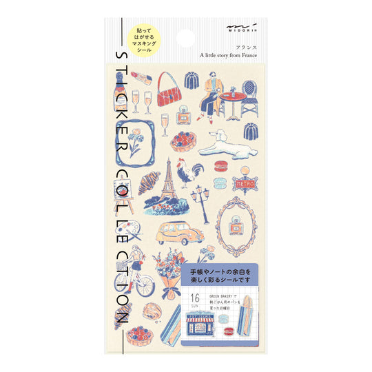 Midori Country Theme Motifs Sticker- Paris
