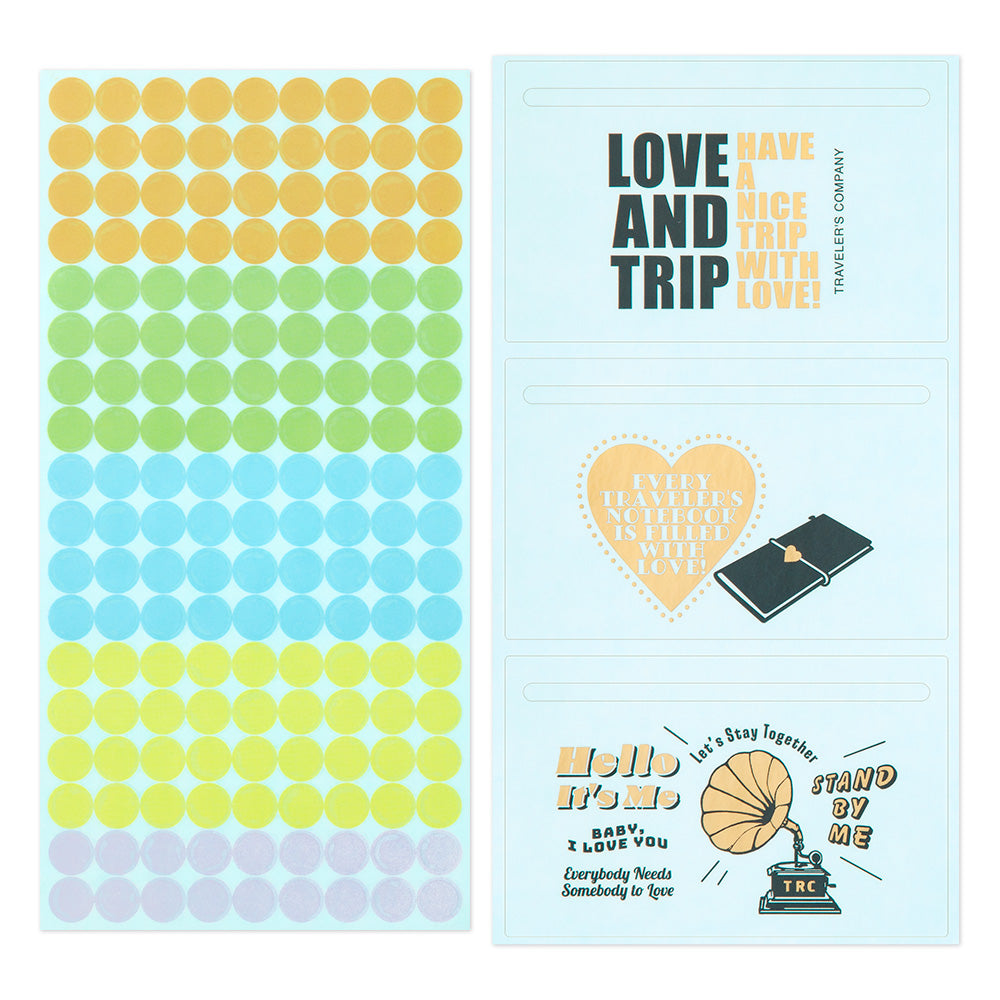 TRAVELER'S notebook 'Love and Trip' Customized Sticker Set for Diary 2025