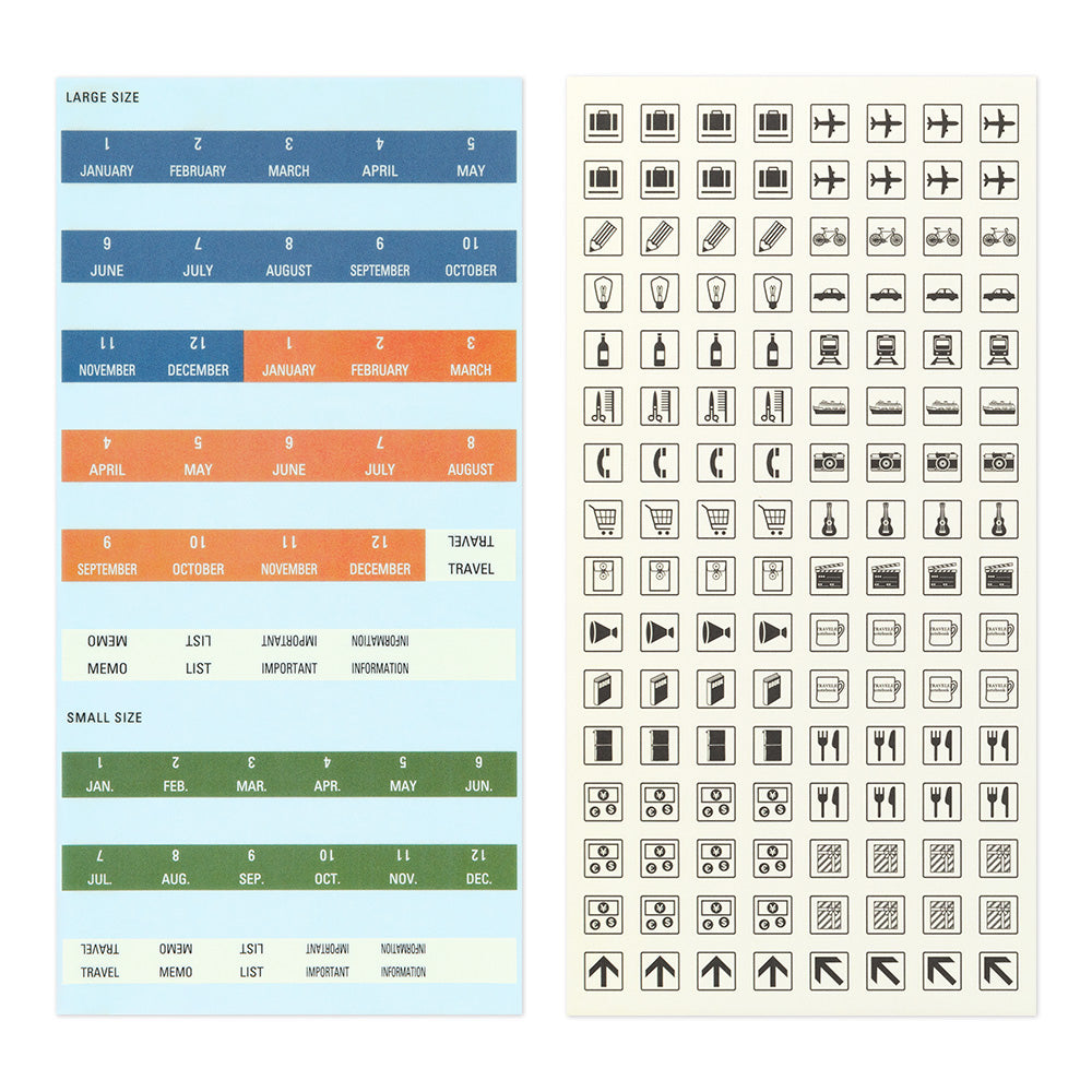 TRAVELER'S notebook Customized Sticker Set for Diary 2026