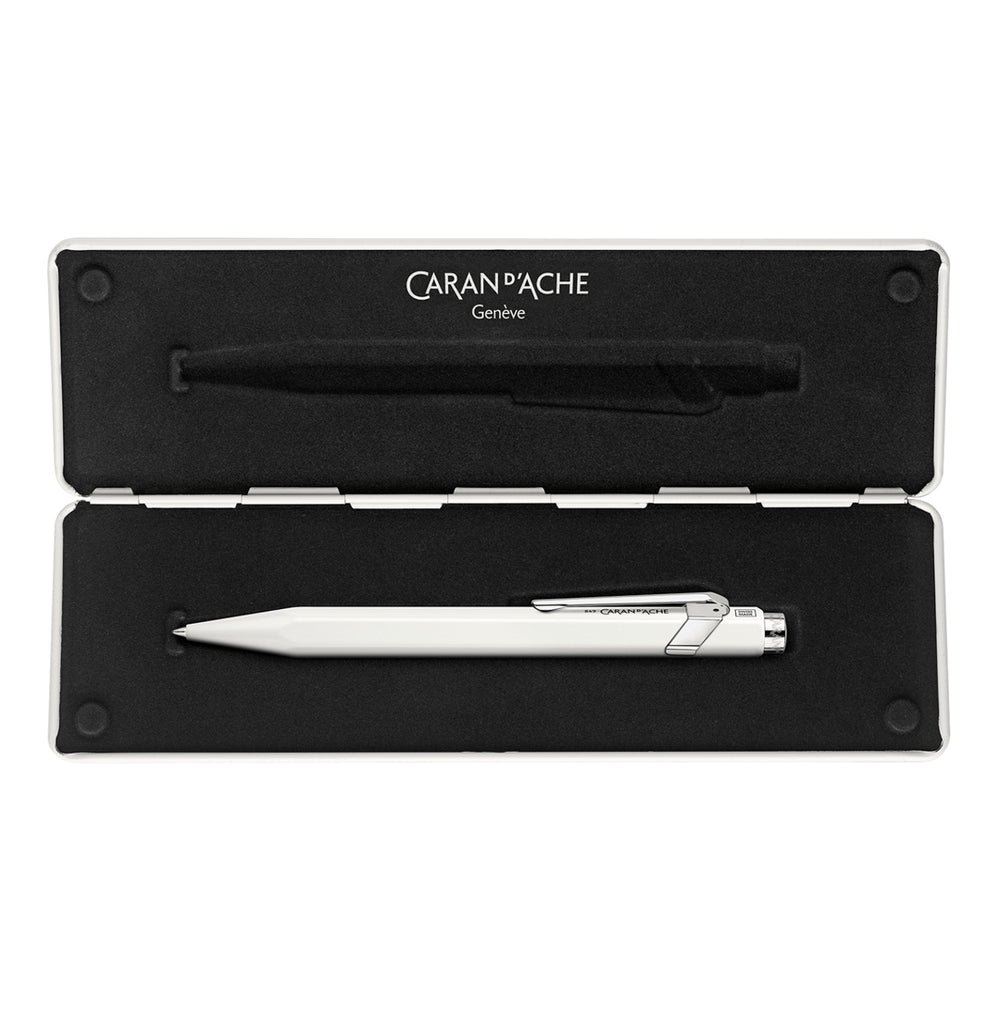 Caran d'Ache 849™ Rollerball Pen with Case- Silky White