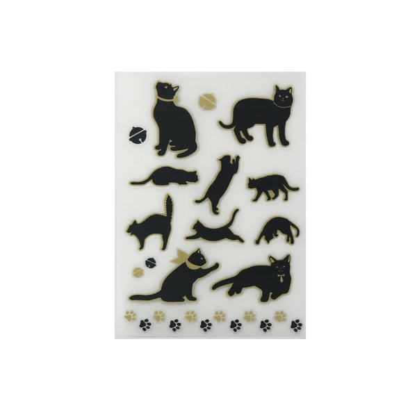 Irodo Fabric Transfer Stickers - Cat2 Black*Gold