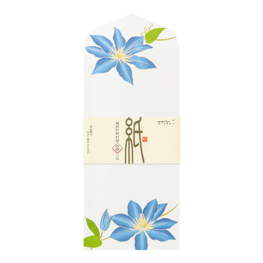 Midori Envelope 950 Four Designs Summer Flowers S5
