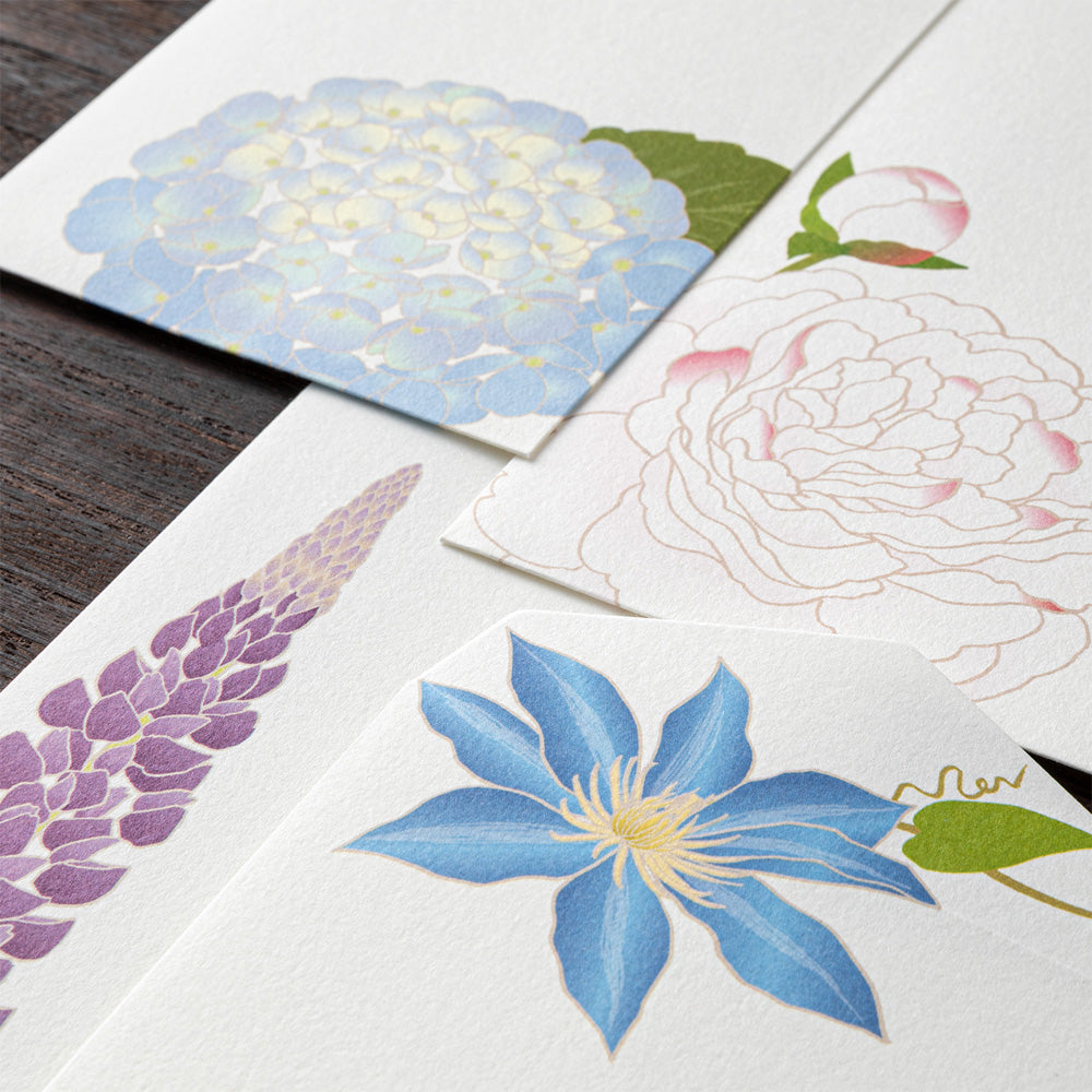 Midori Envelope 950 Four Designs Summer Flowers S5