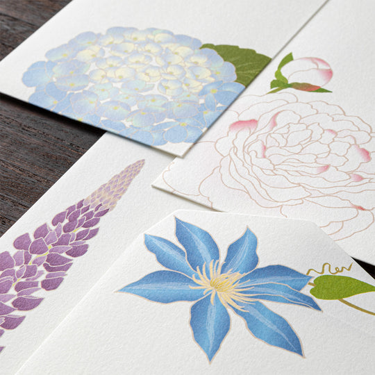 Midori Envelope 950 Four Designs Summer Flowers S5