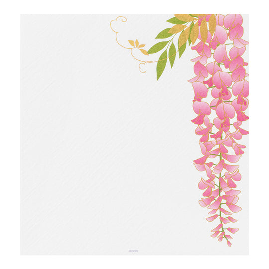 Midori Letter Pad 951 Four Designs Silk-Printing Wisteria S2