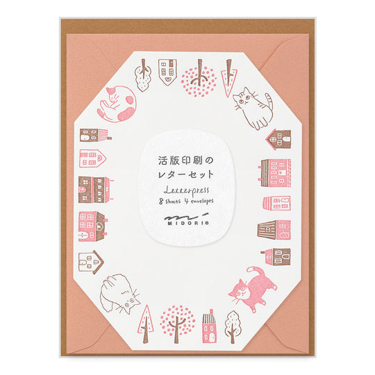Letter Set 493 Letterpress Die-cut Cat