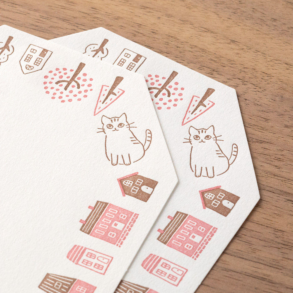 Letter Set 493 Letterpress Die-cut Cat