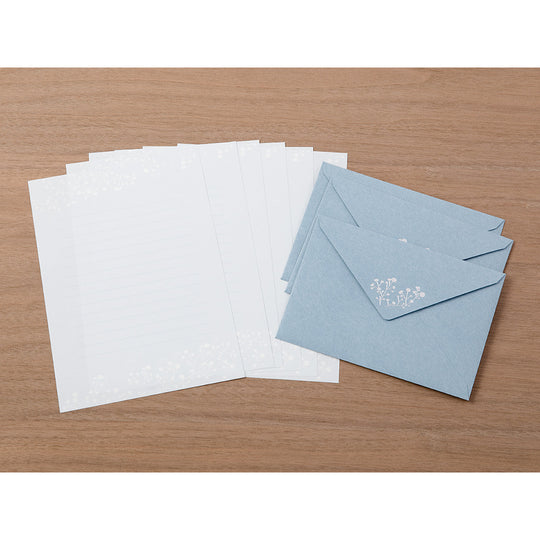 Letter Set Foil-stamped Envelopes Gypsophila / Baby’s Breath