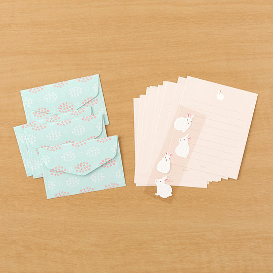 Mini Letter Set with Stickers Rabbit A