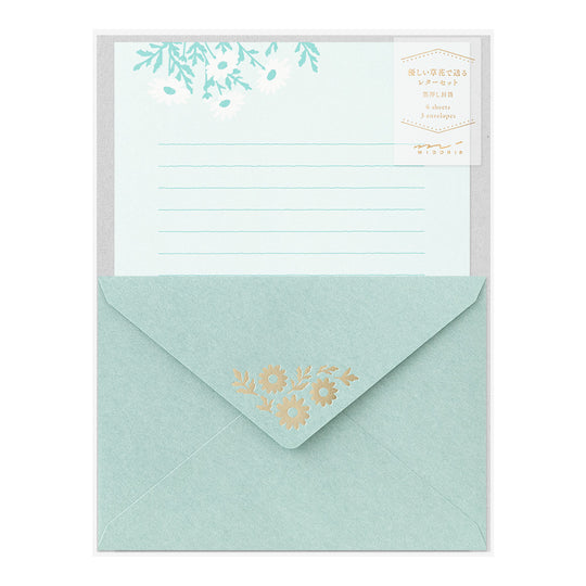 Letter Set Foil-stamped Envelopes Marguerite Daisy