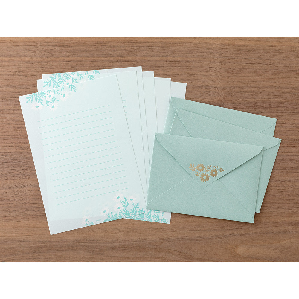 Letter Set Foil-stamped Envelopes Marguerite Daisy