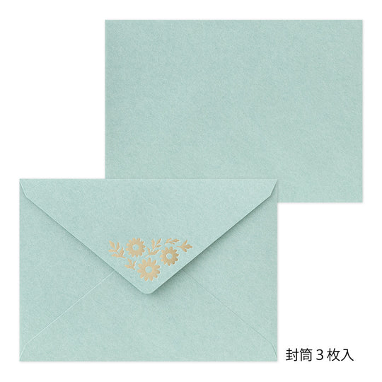 Letter Set Foil-stamped Envelopes Marguerite Daisy