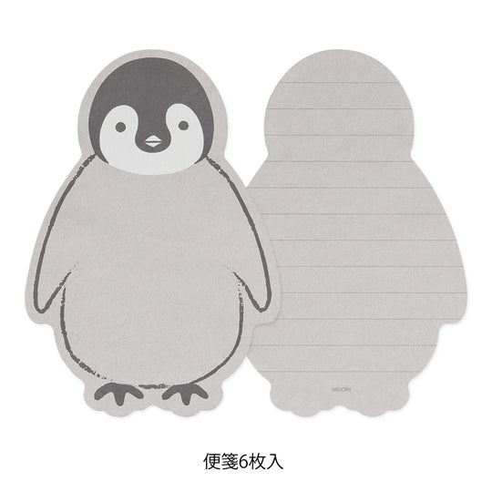 Midori Letter Set 926 Die-cut Penguin