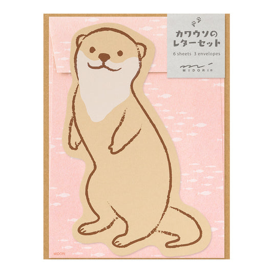 Midori Letter Set 927 Die-cut Otter