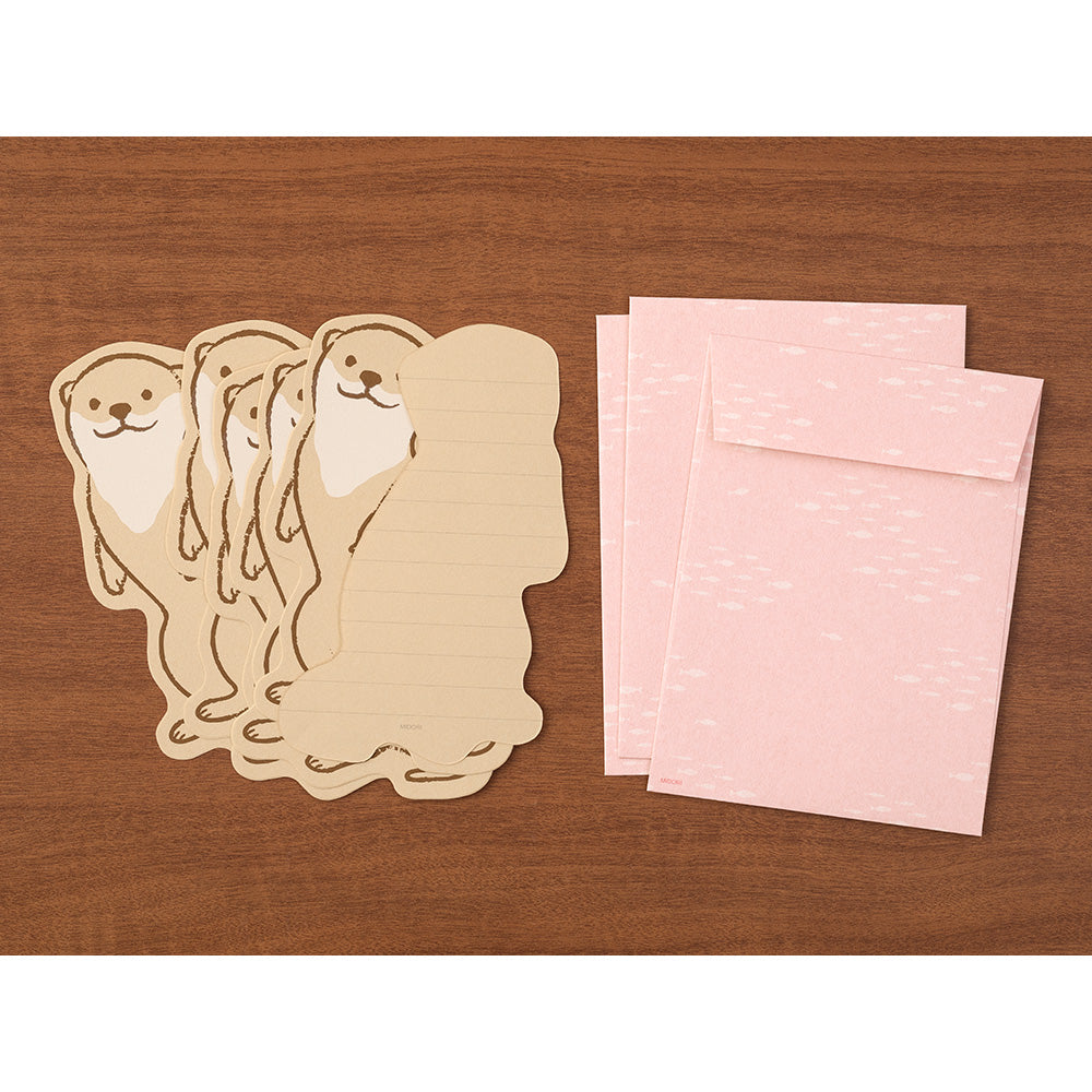 Midori Letter Set 927 Die-cut Otter