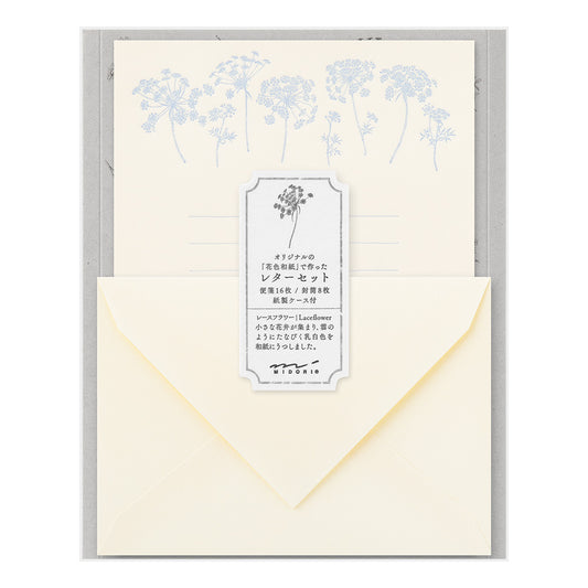 Letter Set 928 Original Floral-Colored Washi Paper White A