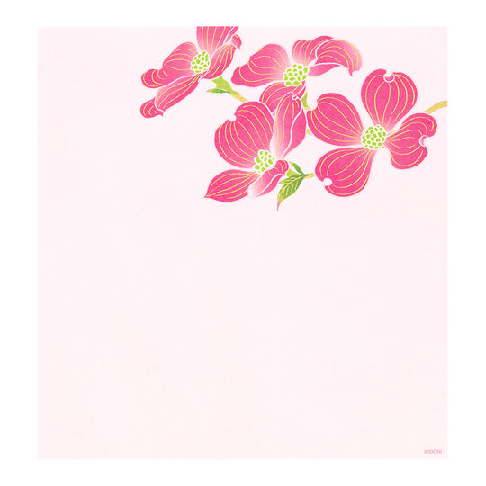 Letter Pad 089 Silk-printing Flowering Dogwood