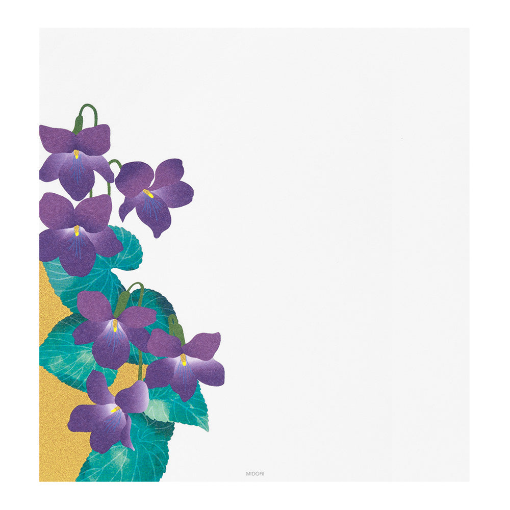 Letter Pad Silk-printing Violet