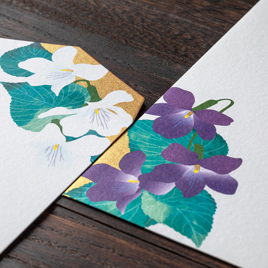 Midori Envelope 090 Silk-printing Violet