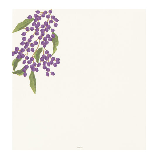 Midori Letter Pad 109 Four Designs Autumn Berries S2