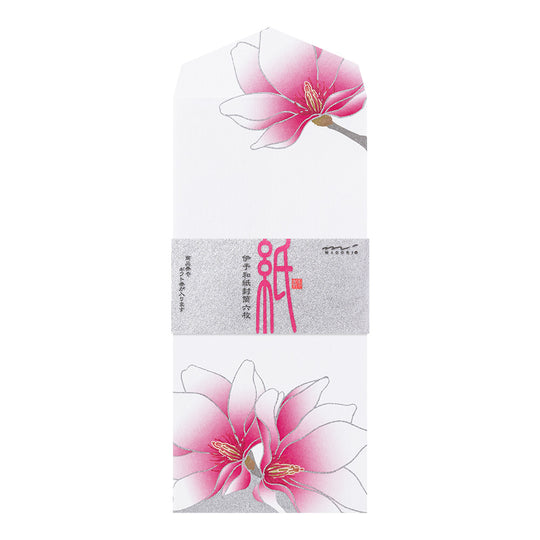 Midori Envelope 124 Silk-Printing Magnolia Pink