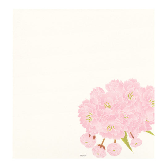Midori Letter Pad 125 Four Designs Spring Flower and Tree S2