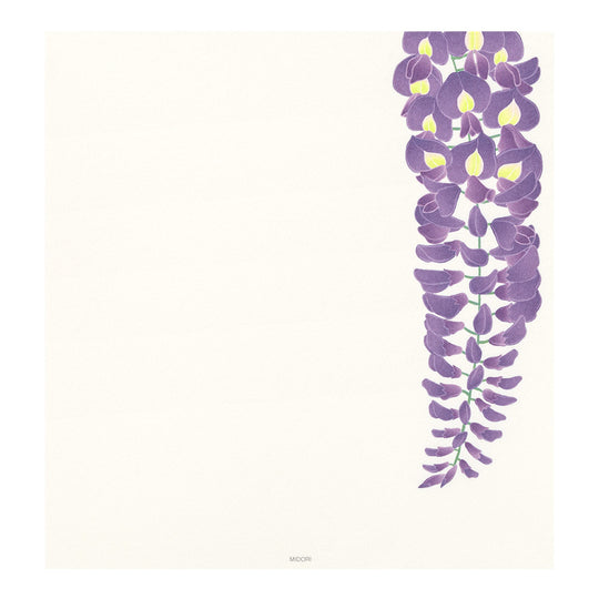 Midori Letter Pad 125 Four Designs Spring Flower and Tree S2