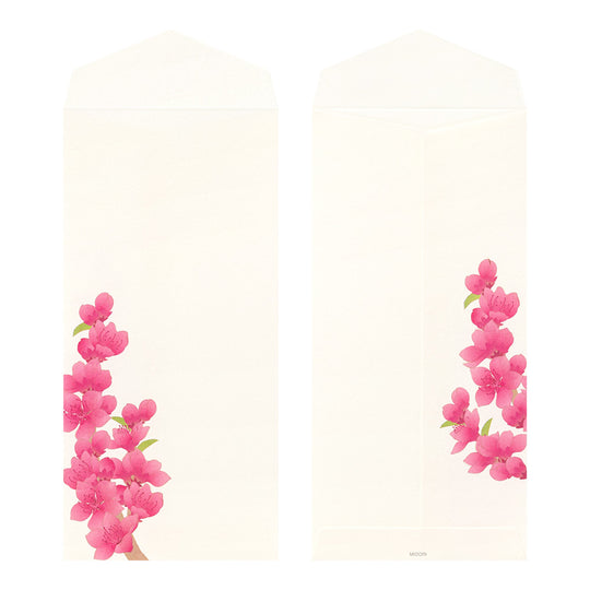 Midori Envelope 126 Four Designs Spring Flower and Tree S2