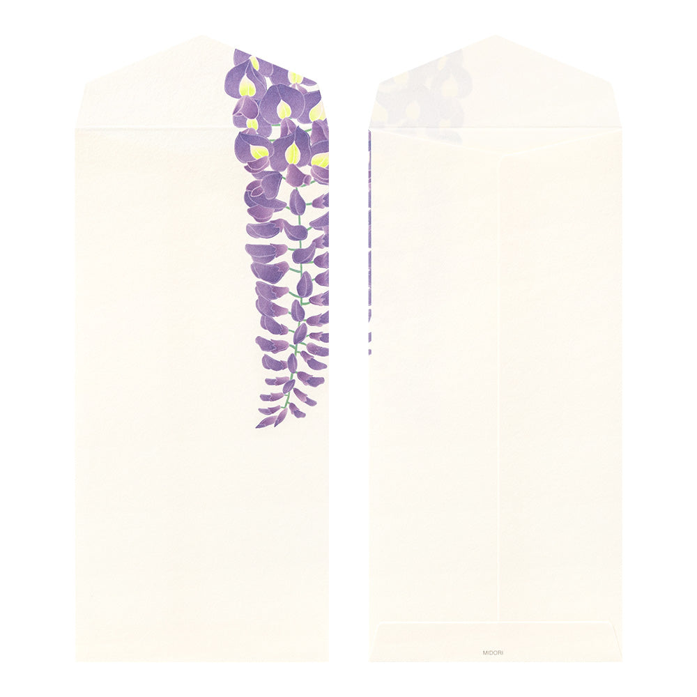 Midori Envelope 126 Four Designs Spring Flower and Tree S2