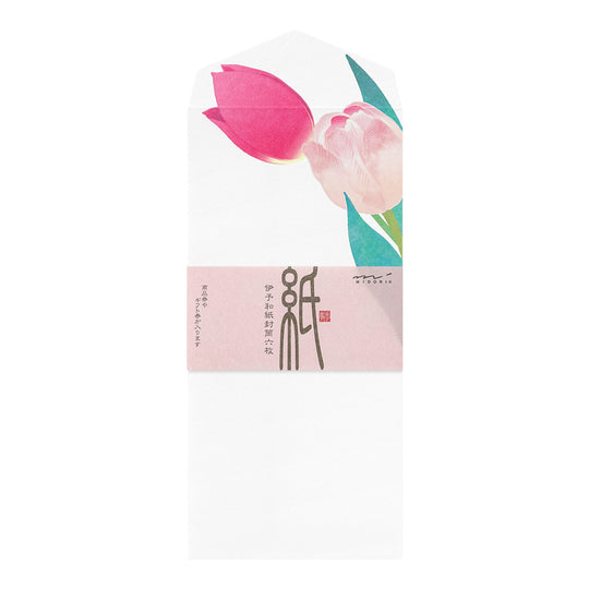 Midori Envelope 128 Foil-stamping Tulip