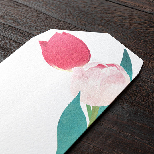 Midori Envelope 128 Foil-stamping Tulip