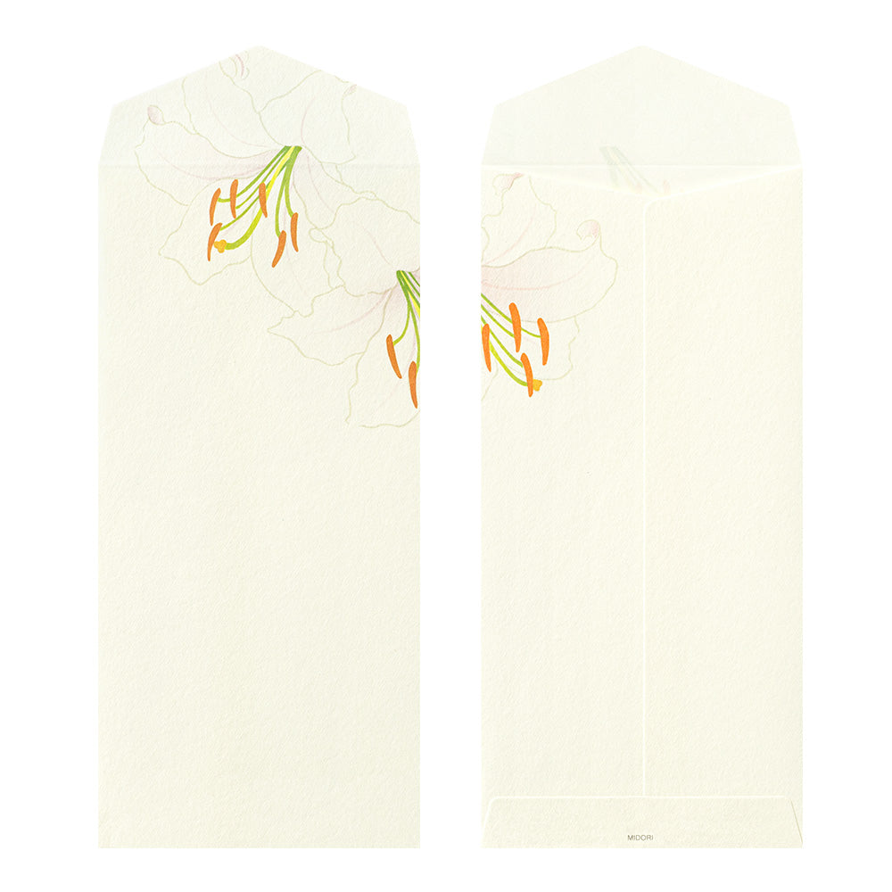 Midori Envelope 134 Four Designs Summer Flowers S3