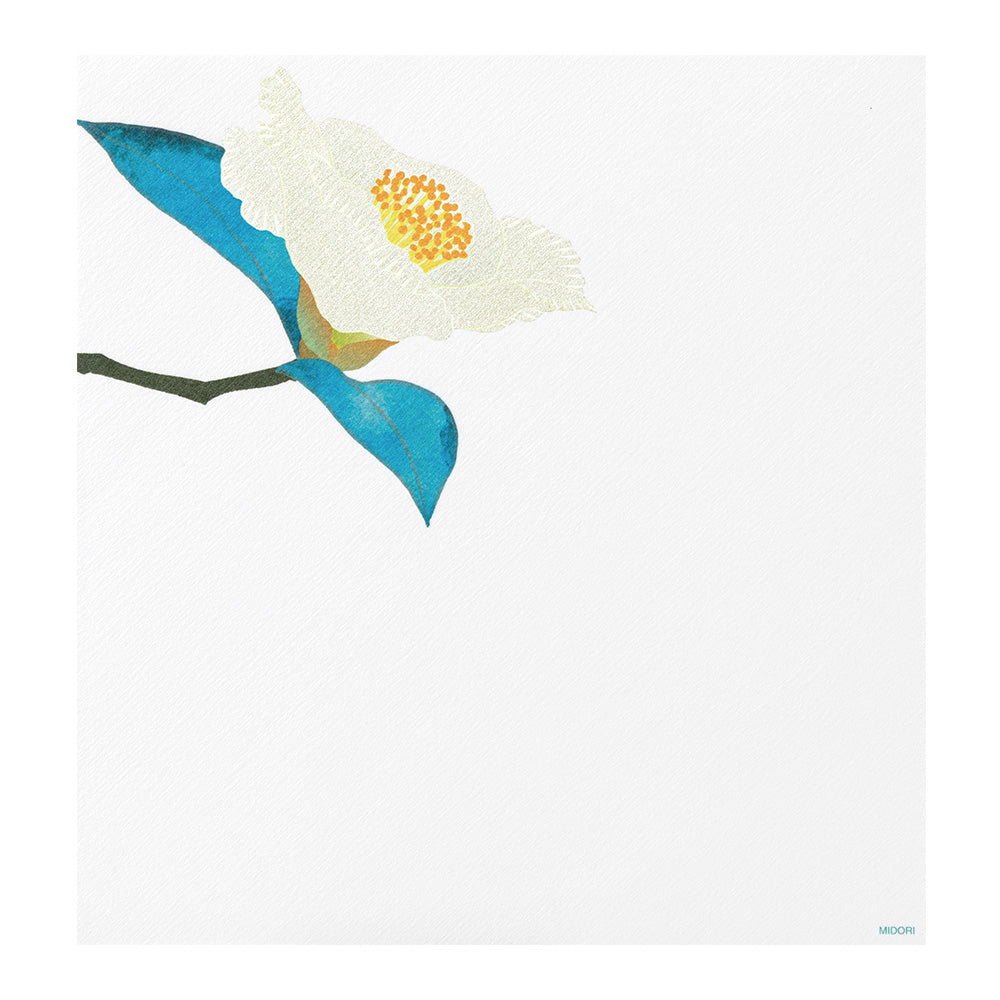 Midori Letter Pad 139 Silk-Printing Japanese Stewartia