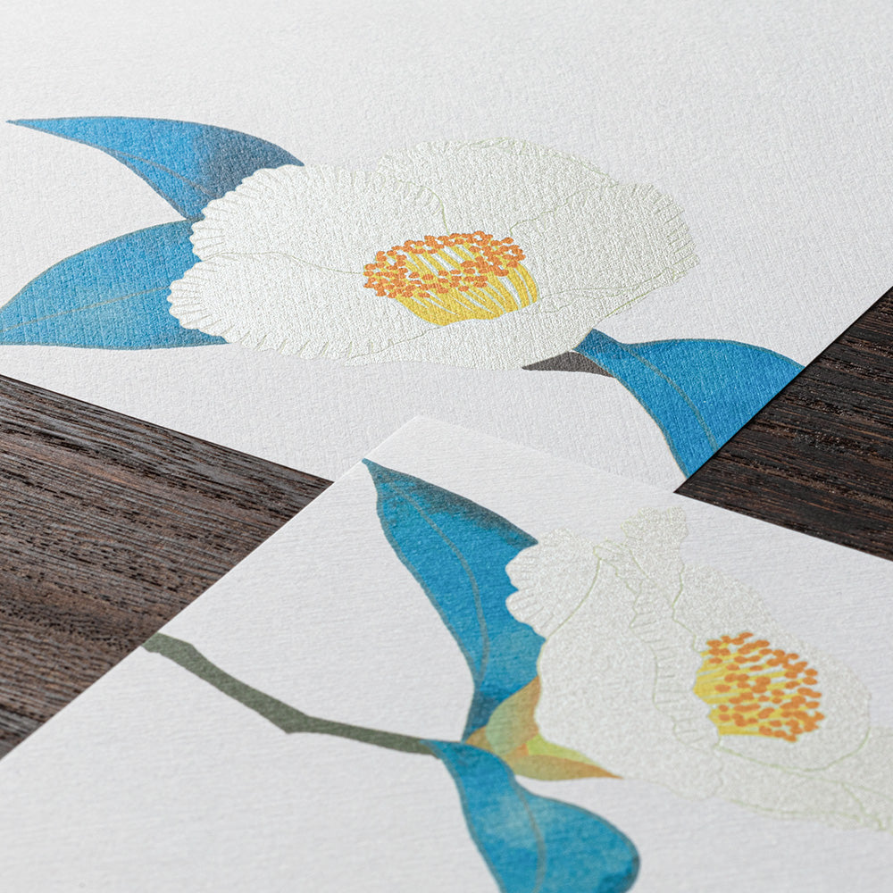Midori Letter Pad 139 Silk-Printing Japanese Stewartia