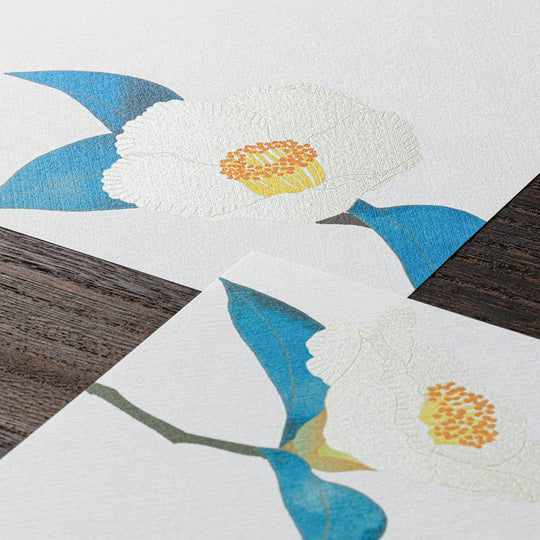 Midori Letter Pad 139 Silk-Printing Japanese Stewartia