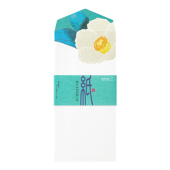 Midori Envelope 140 Silk-Printing Japanese Stewartia