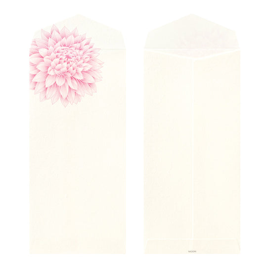 Midori Envelope 142 Four Designs Dahlia