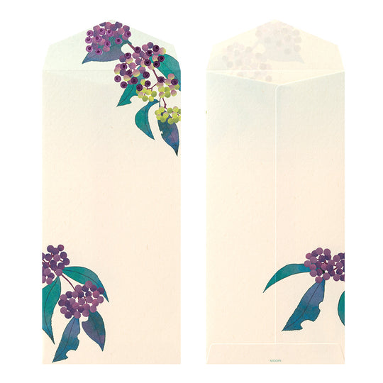 Midori Envelope 144 Foil-Stamping Japanese Beauty Berry