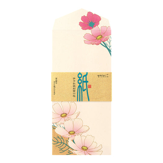 Midori Envelope 148 Silk-Printing Cosmos
